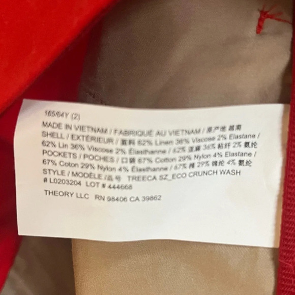 Theory Cropped Pant size 2 - Picture 2 of 6